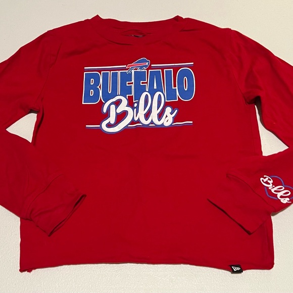 NFL Buffalo Bills Kids Red Long Sleeve Tee - Picture 1 of 3